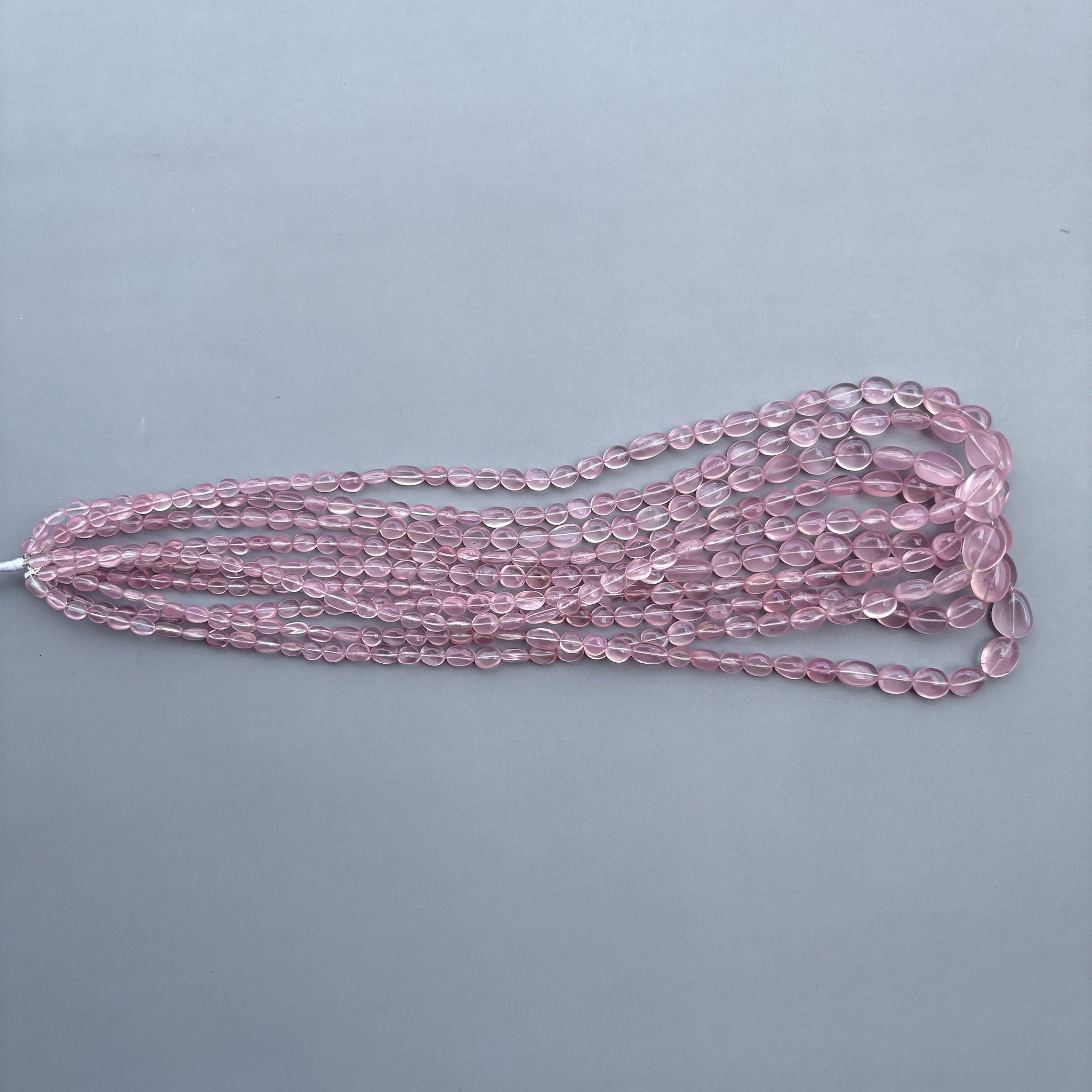 Natural Rose Quartz Smooth Tumble Beads 3×4–6×10mm – Small Size Nugget Gemstone Strand