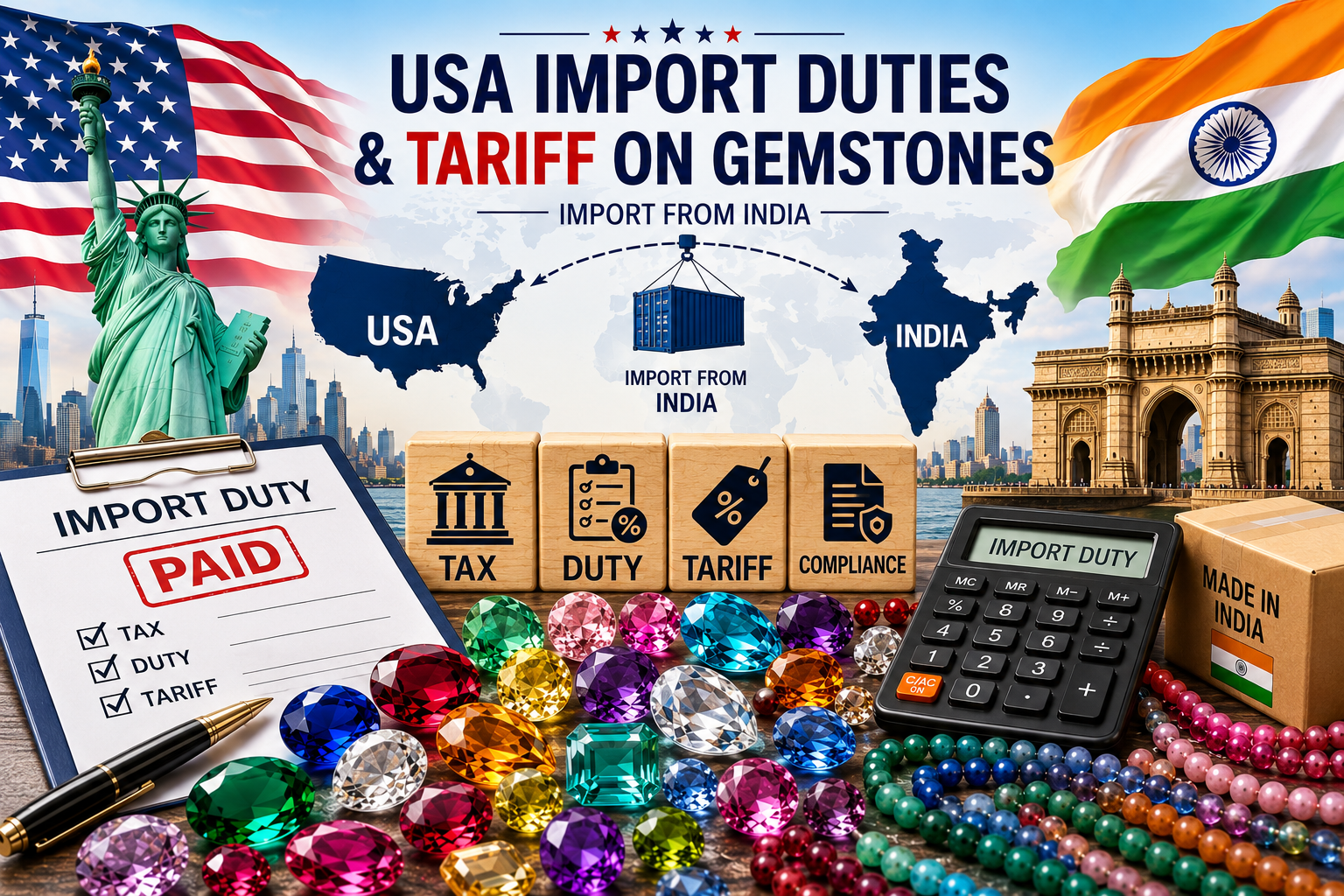US Import Duties on Gemstones from India: A Simple Guide 