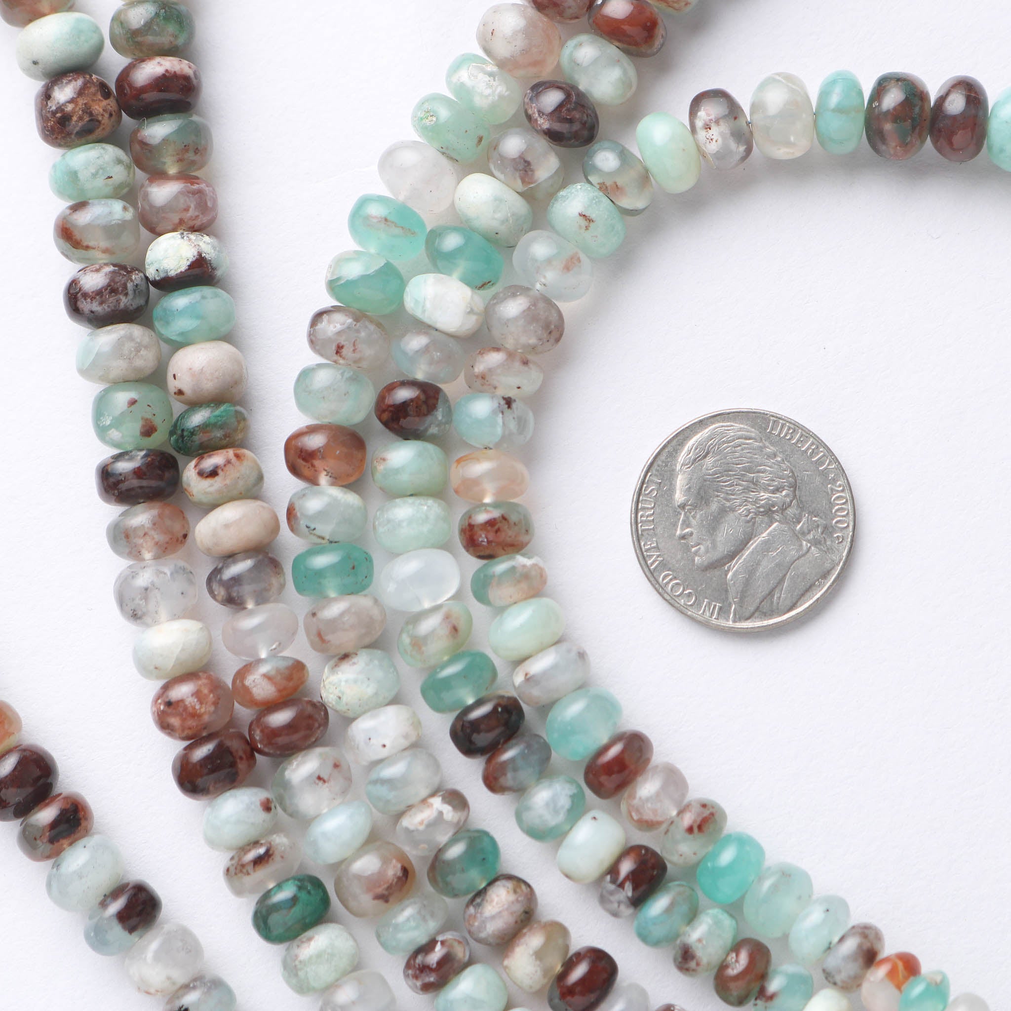 Aquaplase Smooth Rondelle Beads