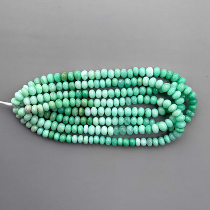 Natural Chrysoprase Faceted Rondelle Beads 9-11 mm – 16″ Shaded Chrysoprase Gemstone Beads Strand for Jewelry Making