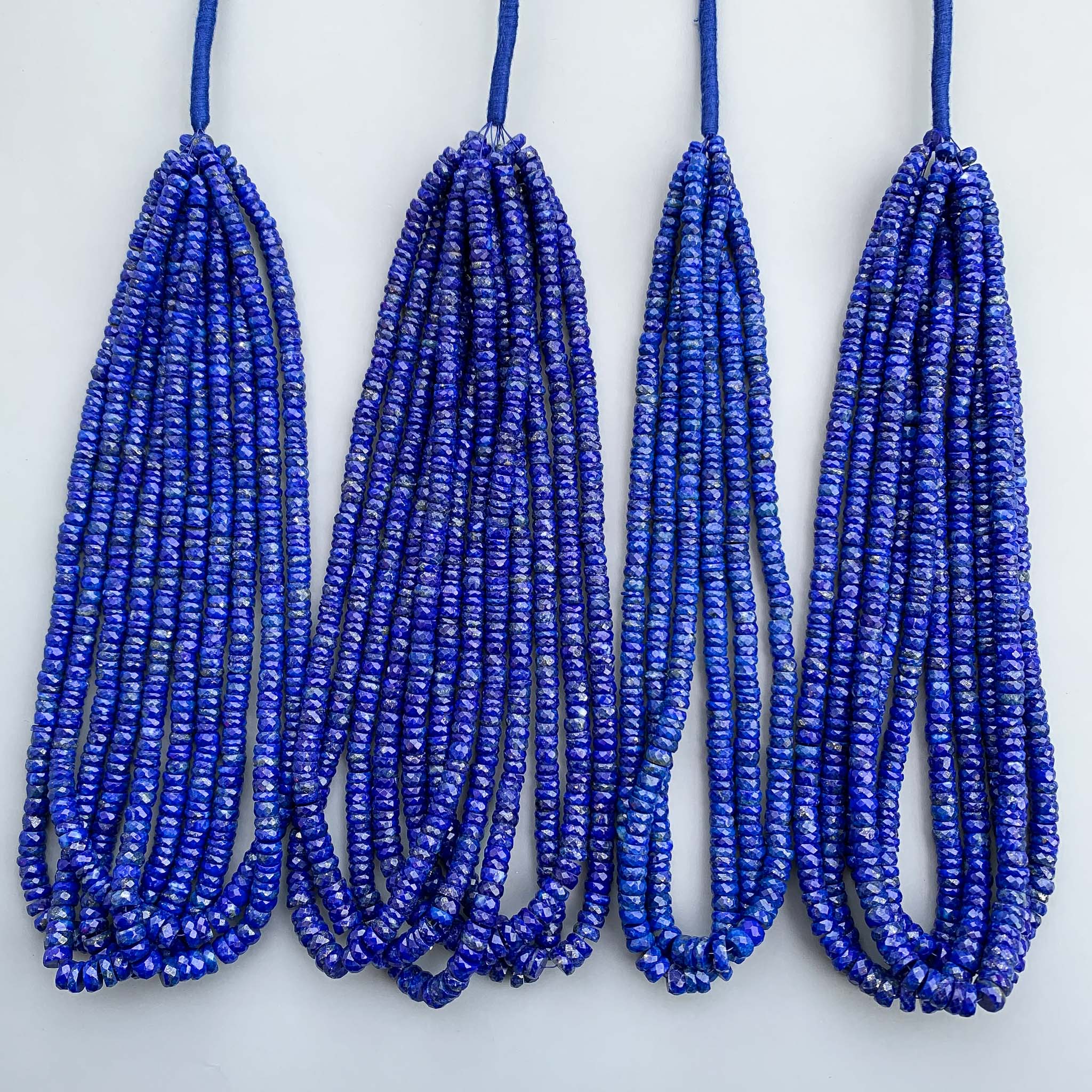 Natural lapis lazuli 5–7mm tyre shape beads for jewelry making