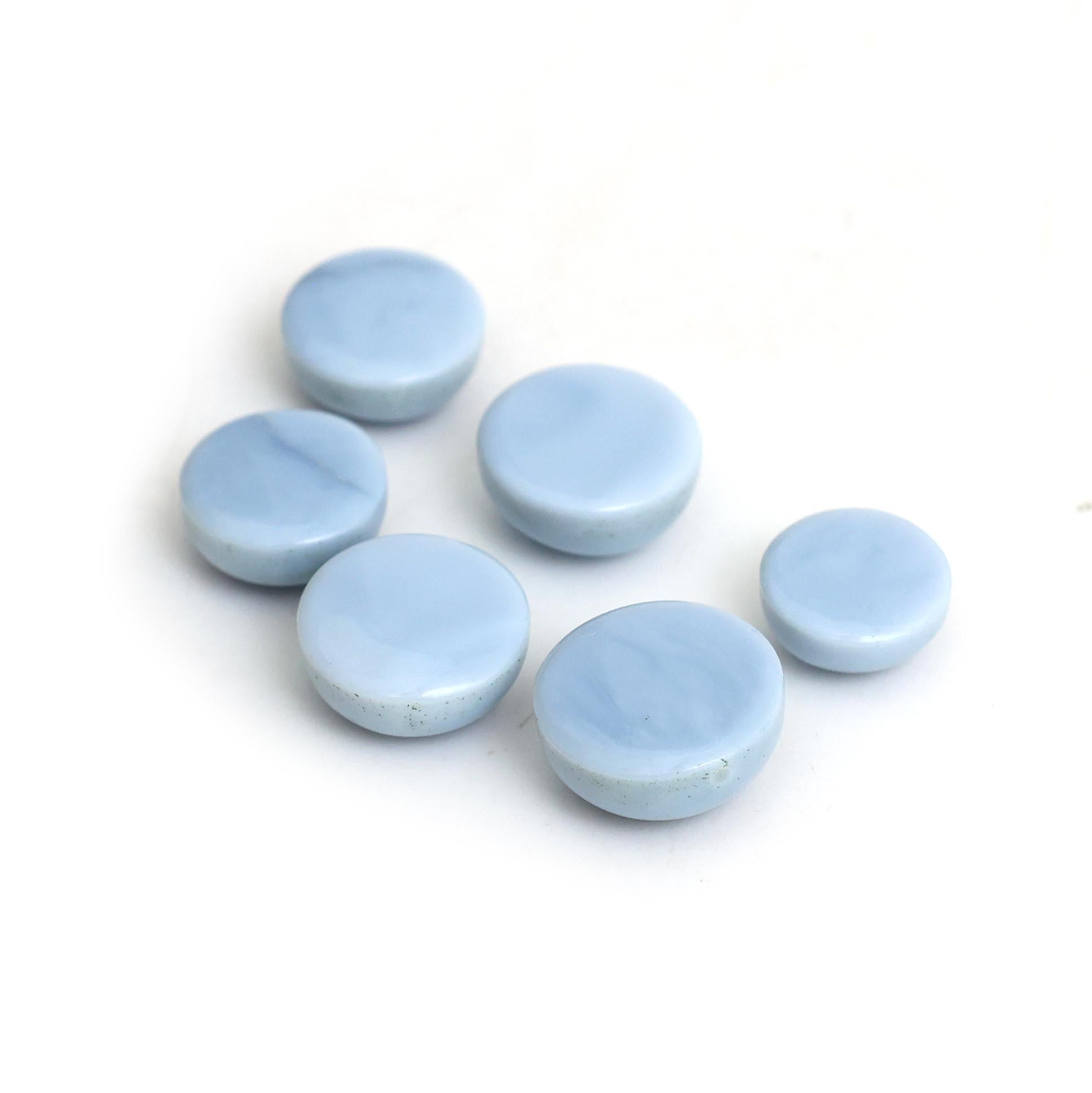 Natural Blue Opal Smooth Round Cabochon 10–15mm