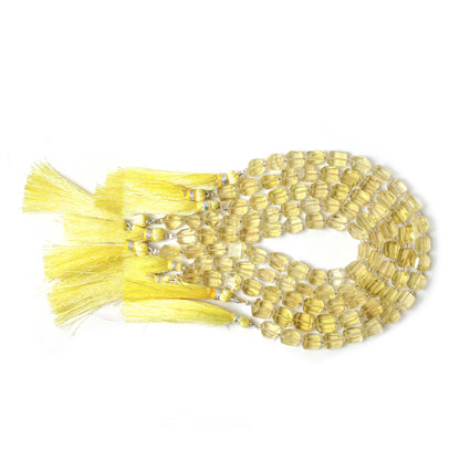 Natural Lemon Quartz Faceted Tumble Nuggets Beads 7x8–8×9mm – 8″ Semi-Precious Gemstone Strand