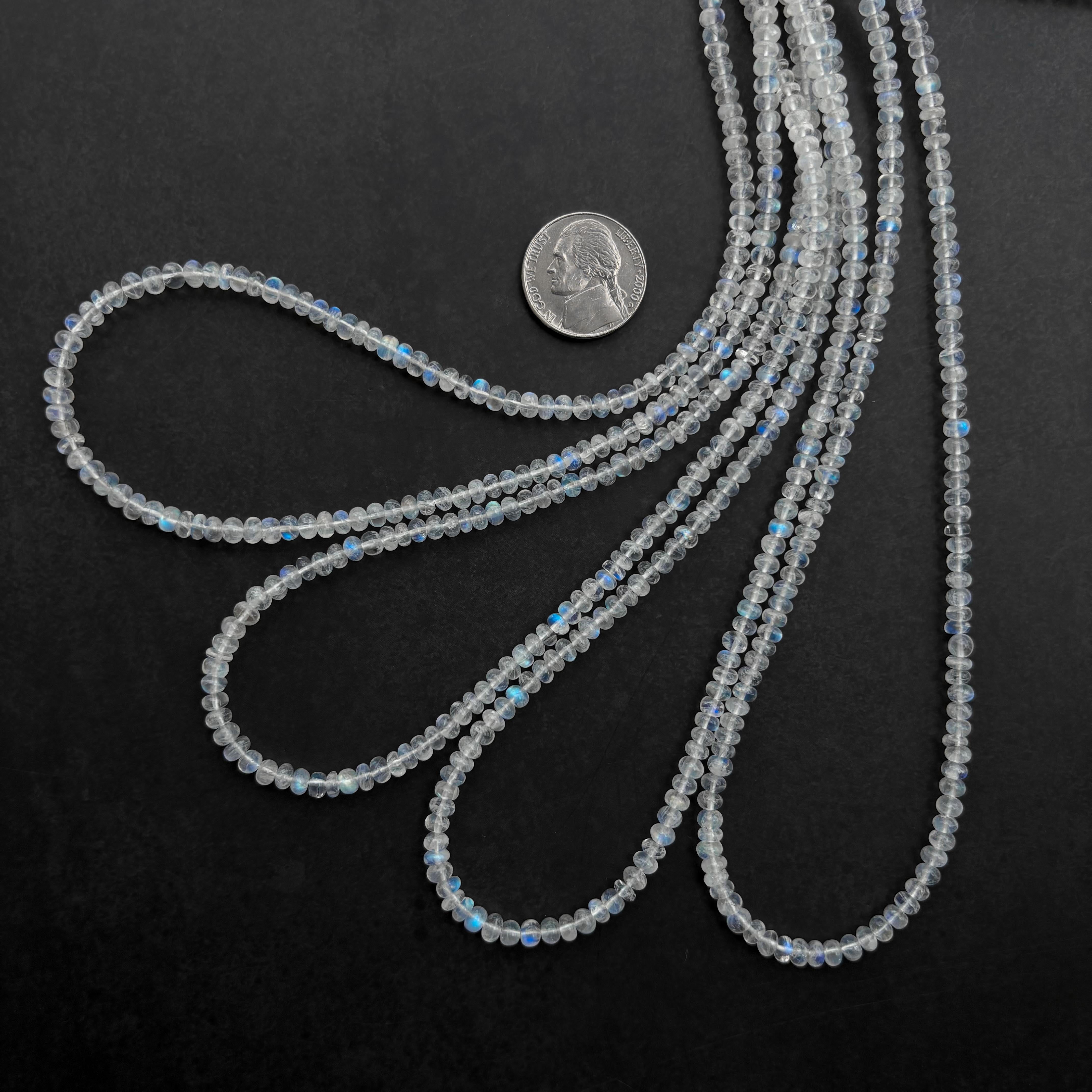 rainbow moonstone gemstone beads 4-5mm