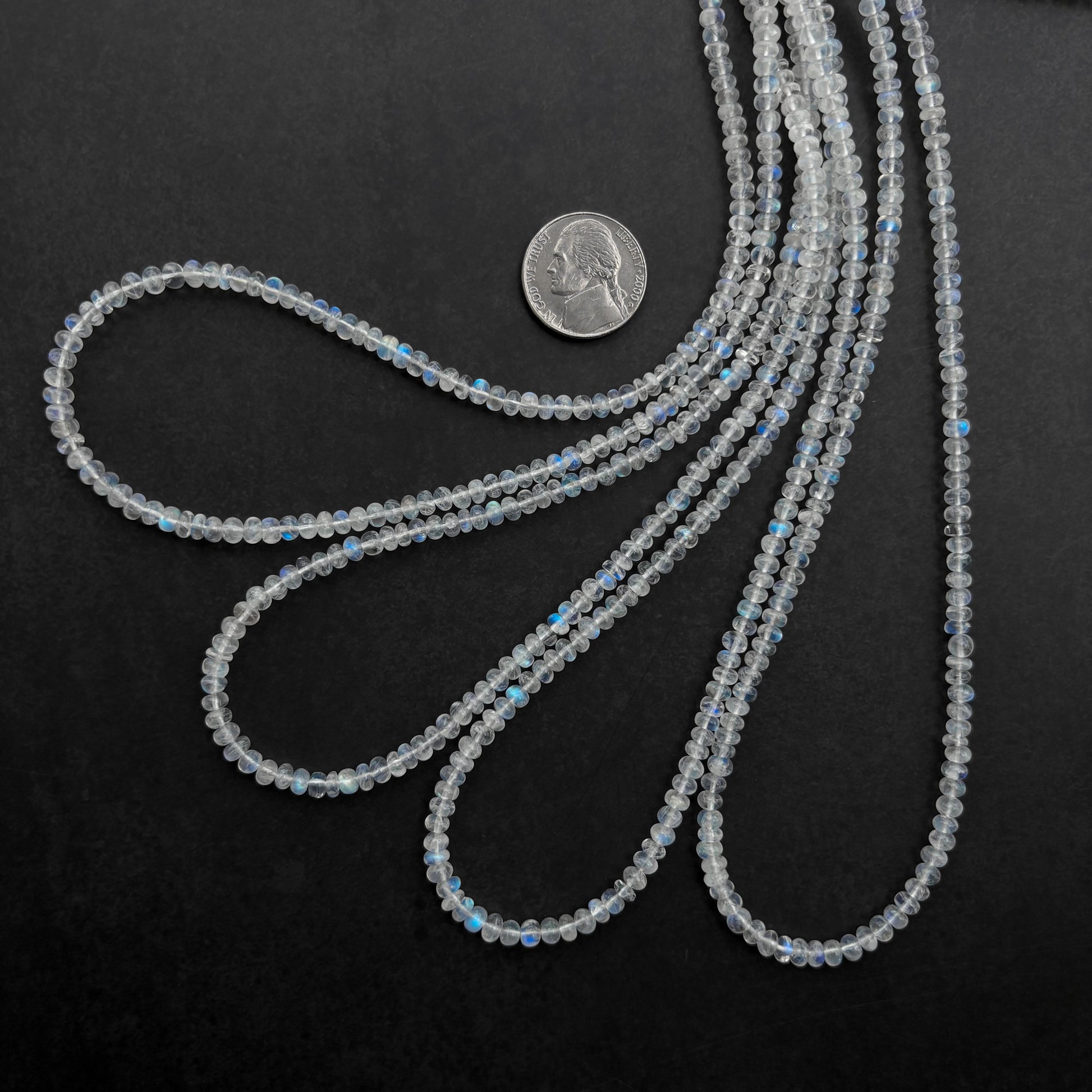 rainbow moonstone gemstone beads 4-5mm