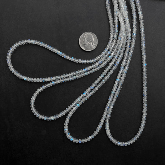 rainbow moonstone gemstone beads 4-5mm