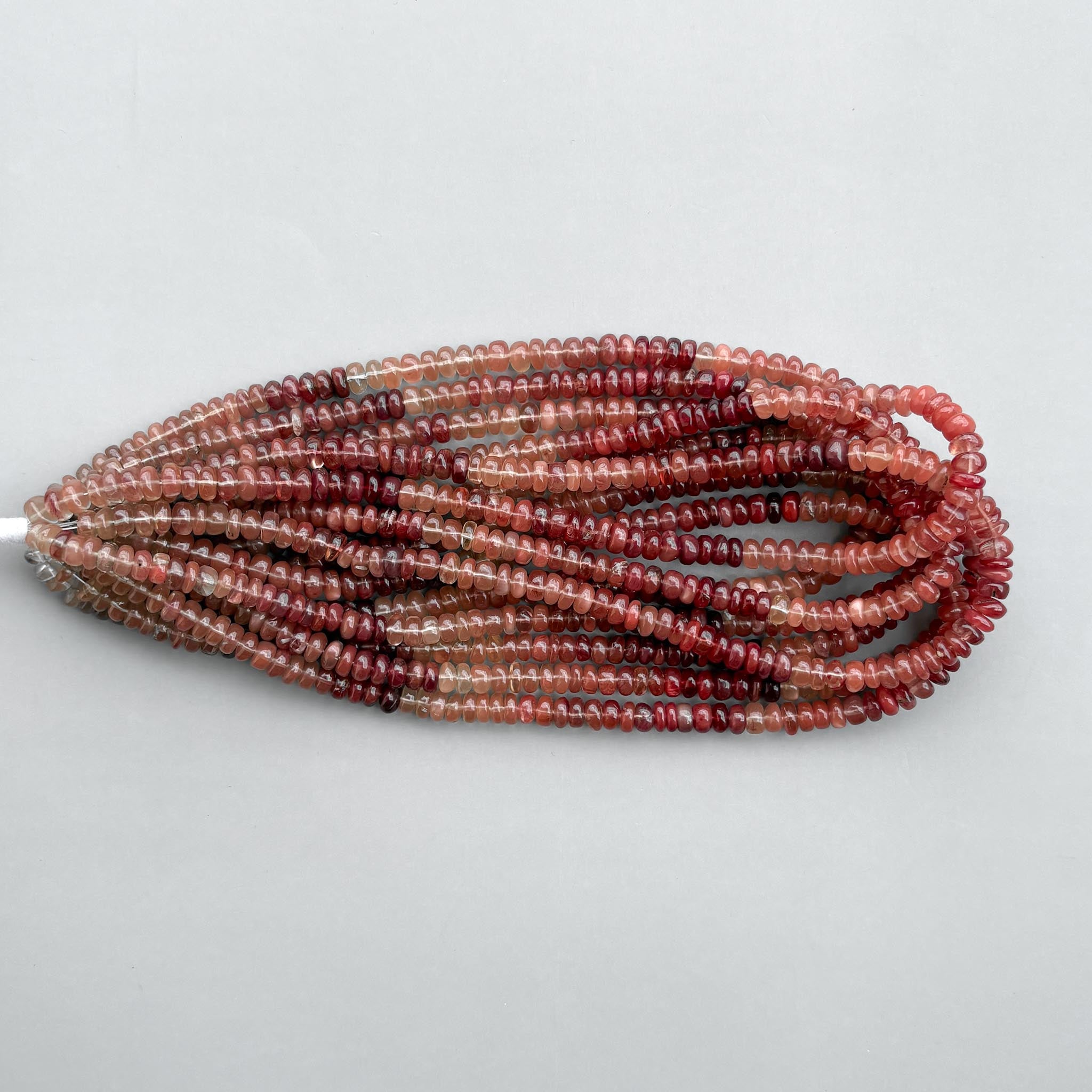 Natural Andesine Labradorite 6.5-7mm Smooth Rondelle Beads – 16″ Semi-Precious Gemstone Beads Strand
