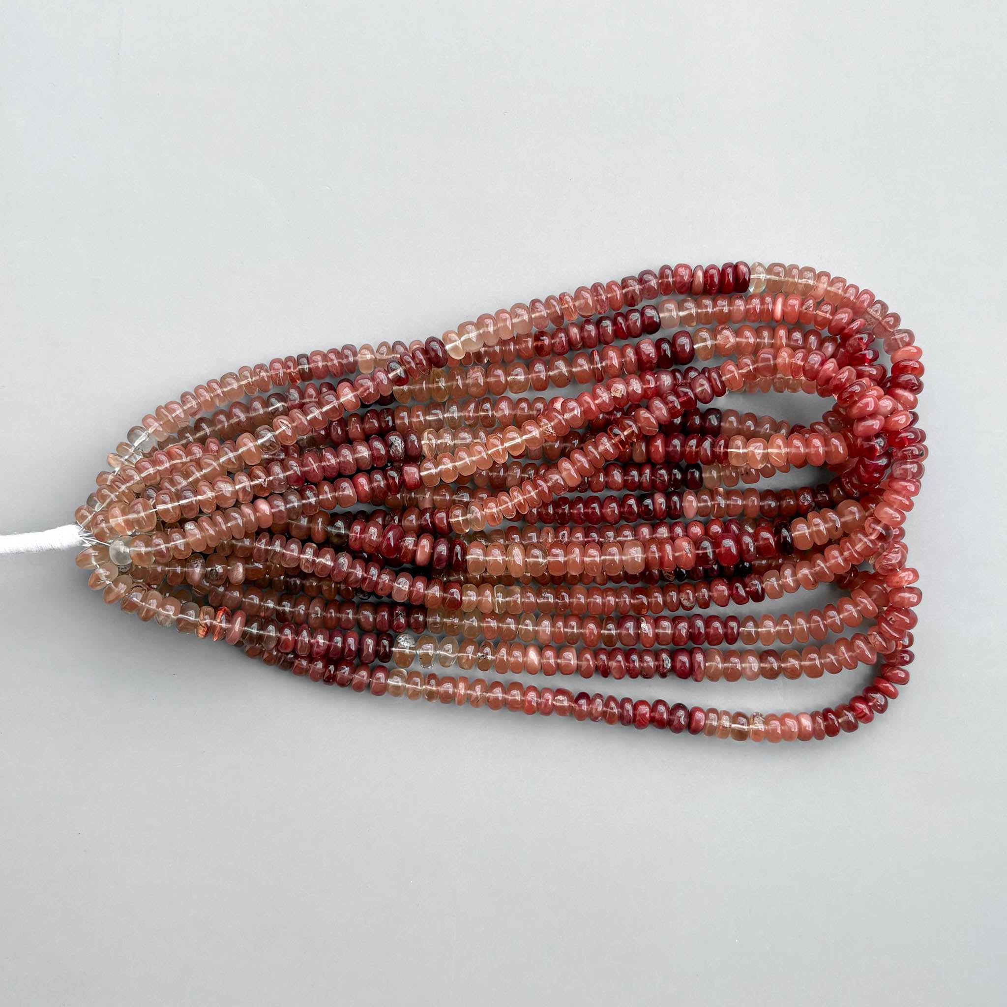Natural Andesine Labradorite 7mm Smooth Rondelle Beads – 16″ Semi-Precious Gemstone Beads Strand